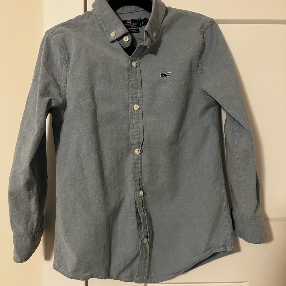 Vineyard Vines Light Blue Whale Shirt
